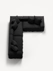 NOMAD - 5 Seat Corner - Right - Pure Linen Dark Charcoal