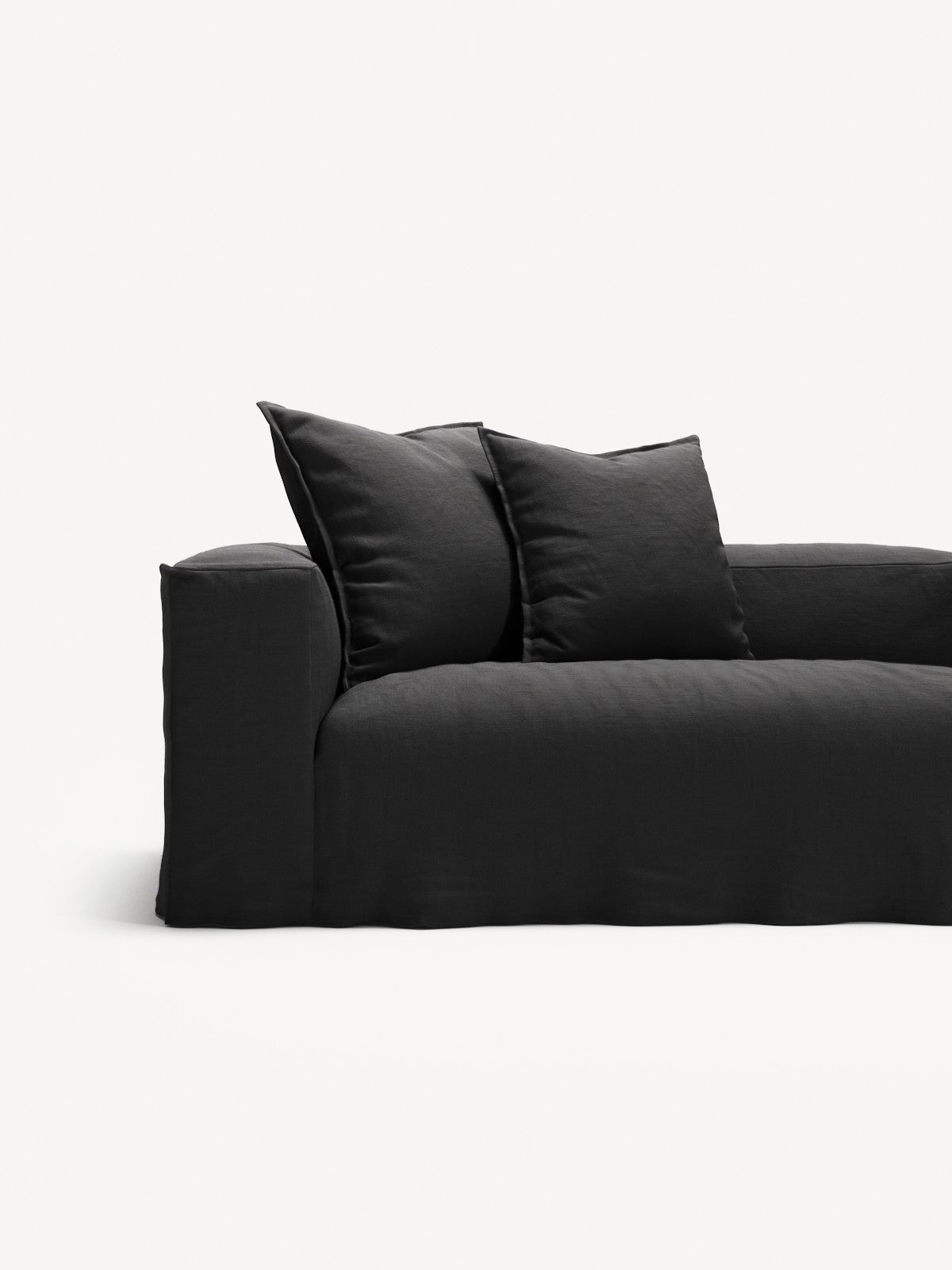 NOMAD - 5 Seat Corner - Right - Pure Linen Dark Charcoal