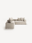 NOMAD - 5 Seat Corner - Right - Pure Linen Off-White