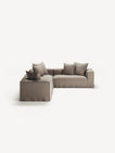 NOMAD - 5 Seat Corner - Right - Pure Linen Pale Gray