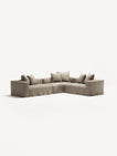 NOMAD - 5 Seat Corner - Right - Pure Linen Sandy Beige