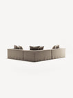 NOMAD - 5 Seat Corner - Right - Pure Linen Sandy Beige