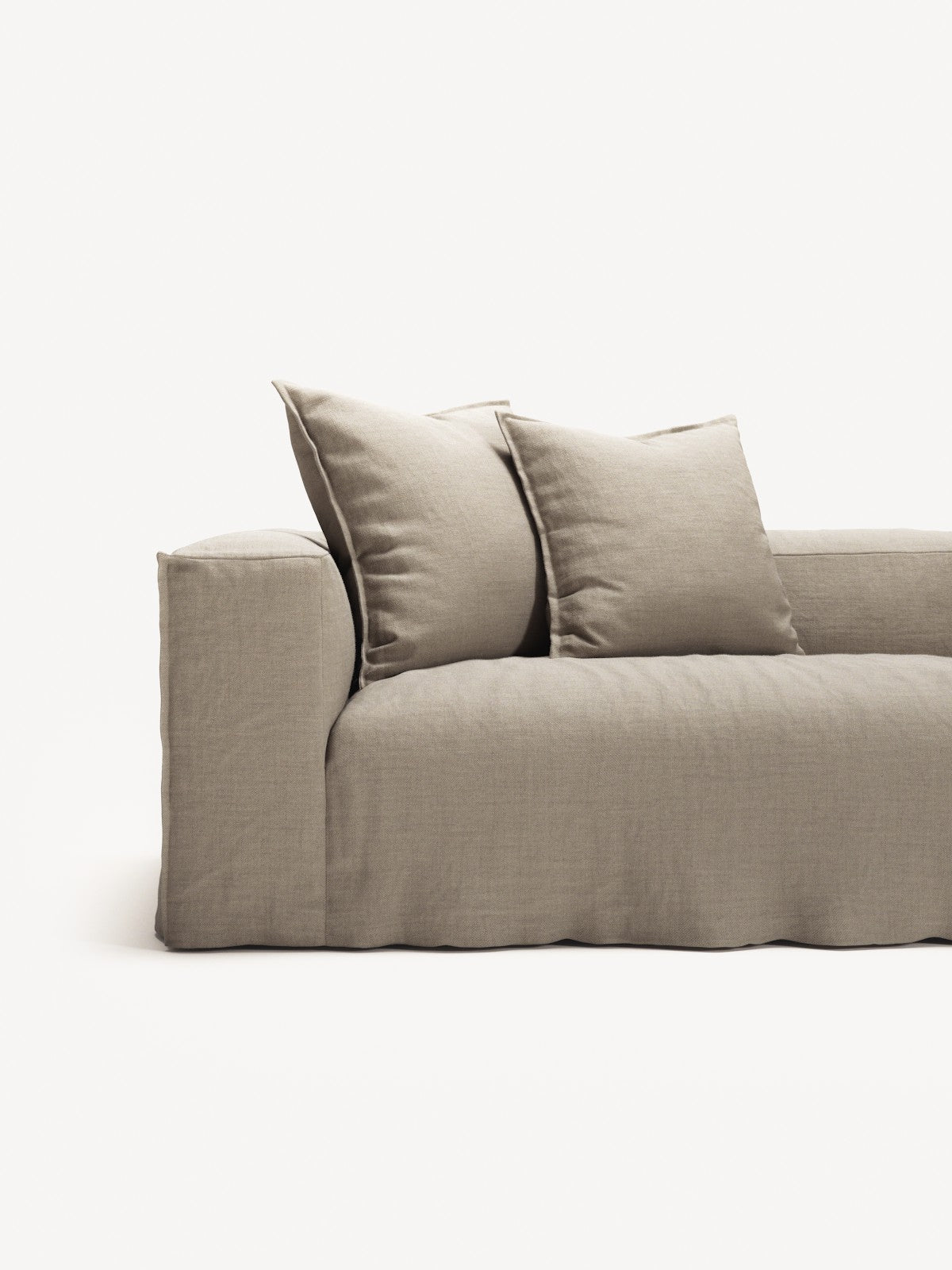 NOMAD - 5 Seat Corner - Right - Pure Linen Sandy Beige