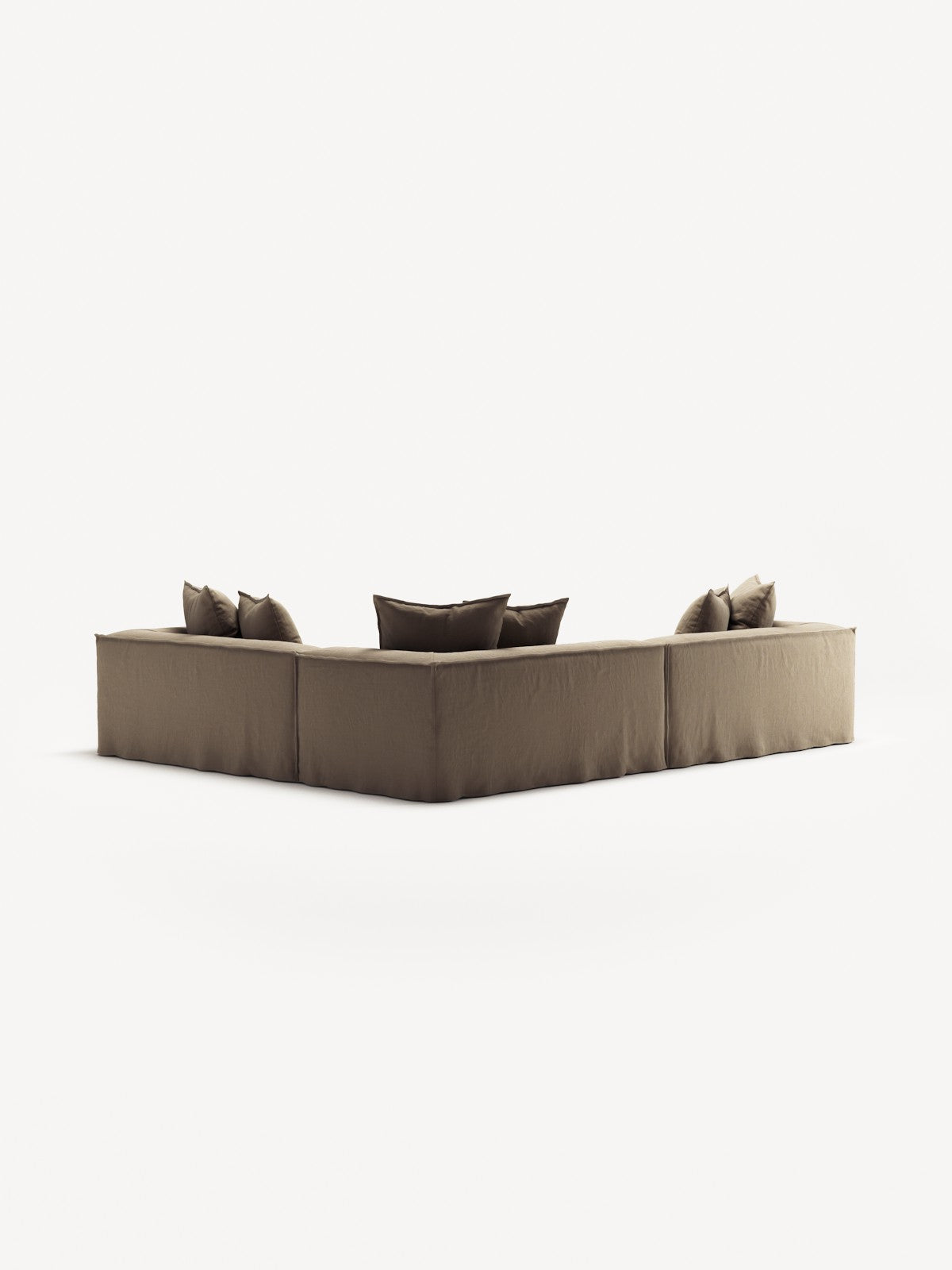 NOMAD - 5 Seat Corner - Right - Pure Linen Natural