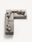 NOMAD - 5 Seat Corner - Right - Textured Blend Beige