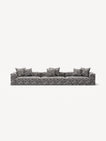 NOMAD - 5 Seat - Chenille Jacquard Zebra Black White