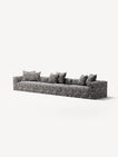NOMAD - 5 Seat - Chenille Jacquard Zebra Black White