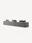 NOMAD - 5 Seat - Chenille Jacquard Zebra Black White