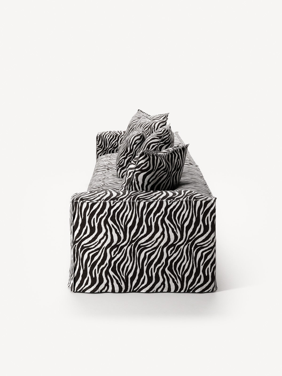 NOMAD - 5 Seat - Chenille Jacquard Zebra Black White