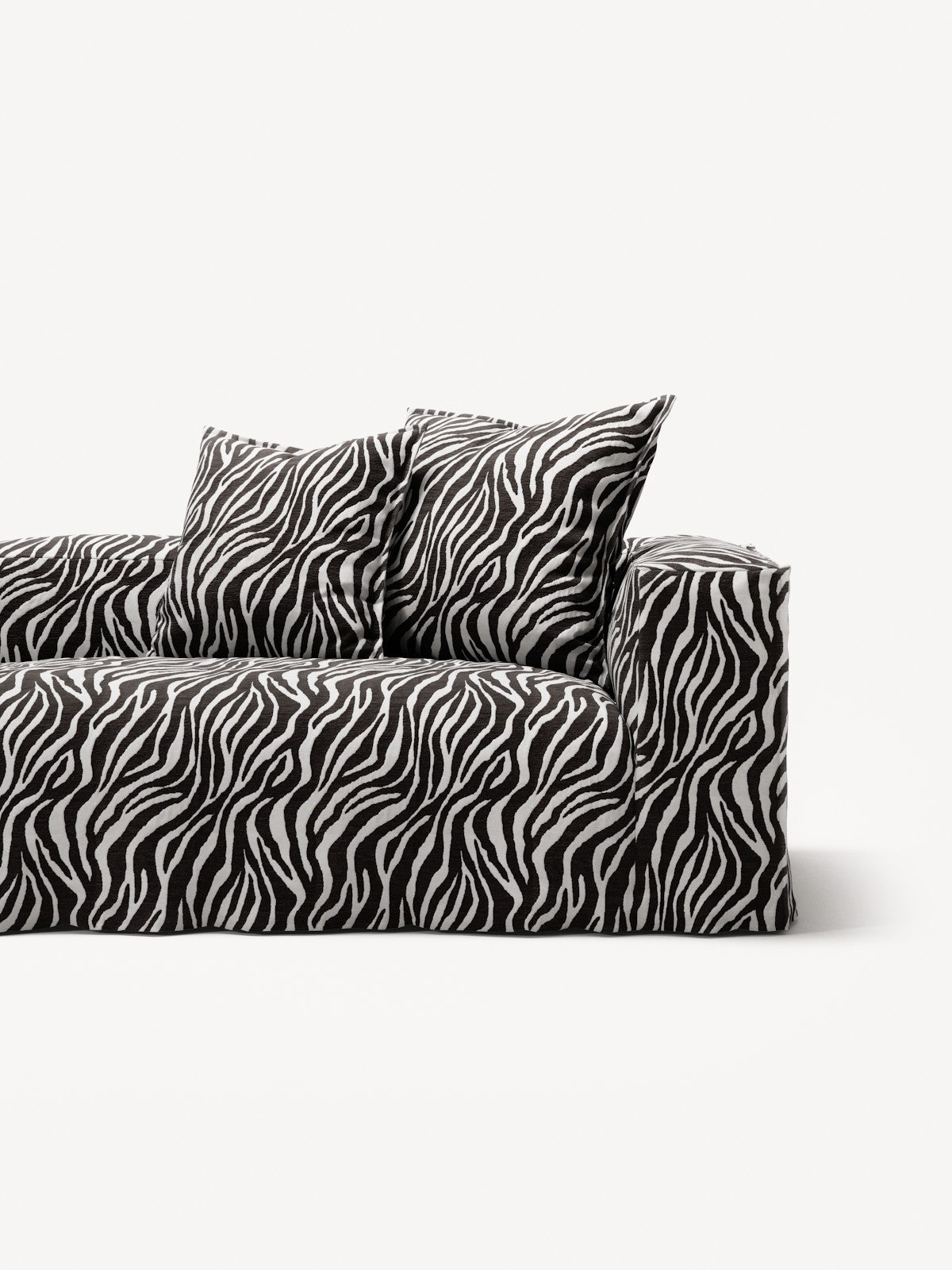NOMAD - 5 Seat - Chenille Jacquard Zebra Black White