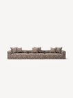 NOMAD - 5 Seat - Chenille Jacquard Zebra Brown White