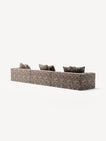 NOMAD - 5 Seat - Chenille Jacquard Zebra Brown White