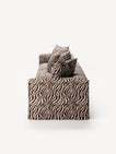 NOMAD - 5 Seat - Chenille Jacquard Zebra Brown White