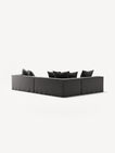 NOMAD - 5 Seat corner with open end - Left - Brushed Cotton Dark Gray