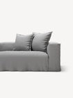 NOMAD - 5 Seat corner with open end - Left - Brushed Cotton Light Gray