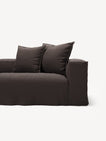 NOMAD - 5 Seat corner with open end - Left - Pure Linen Truffle Brown