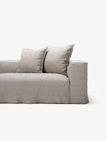 NOMAD - 5 Seat corner with open end - Left - Textured Blend Beige