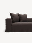 NOMAD - 5 Seat corner with open end - Right - Pure Linen Truffle Brown