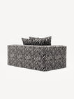 NOMAD - 2 Seat - Left - Chenille Jacquard Zebra Black White
