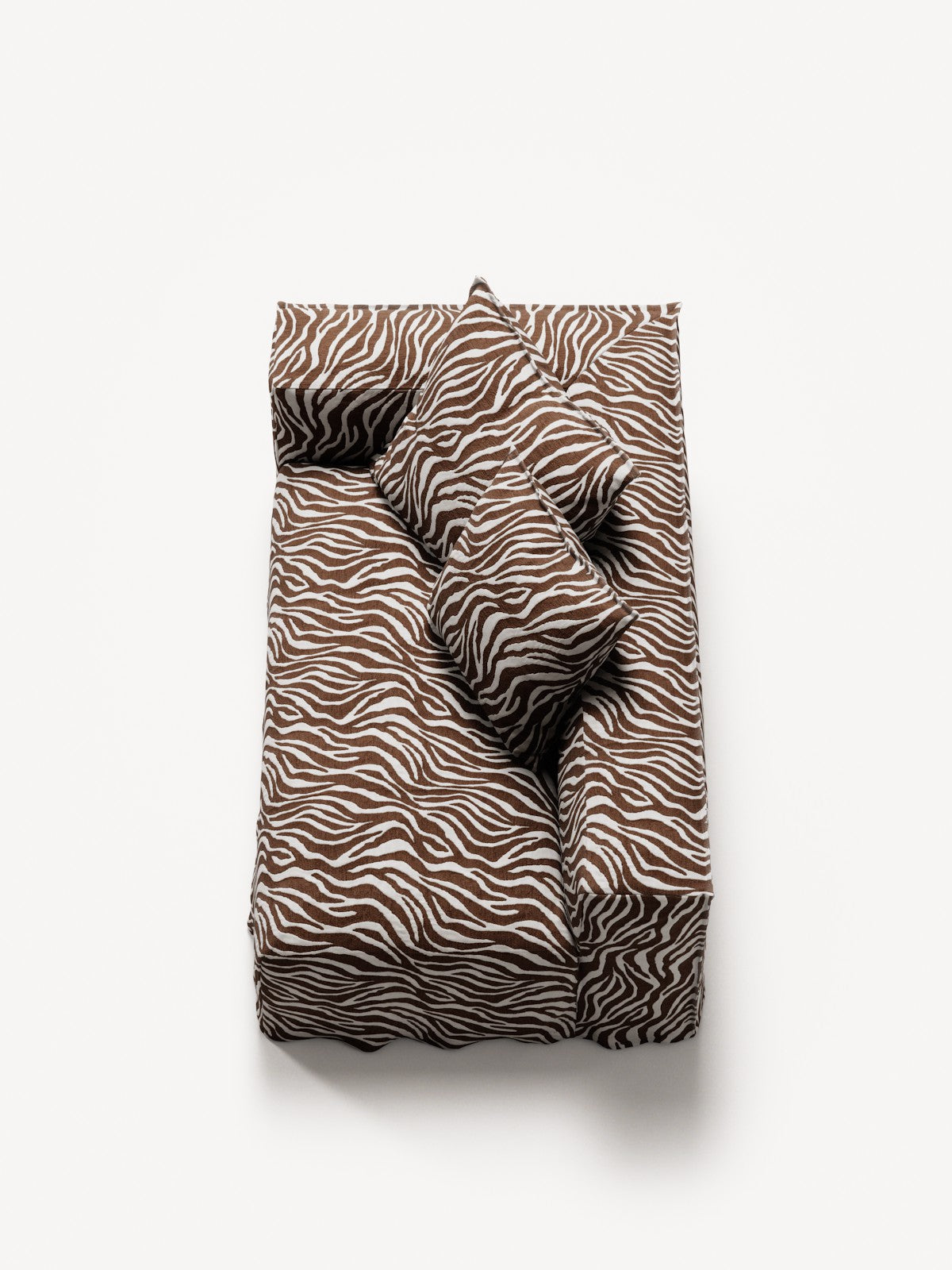 NOMAD - 2 Seat - Left - Chenille Jacquard Zebra Brown White