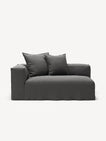 NOMAD - 2 Seat - Left - Brushed Cotton Dark Gray