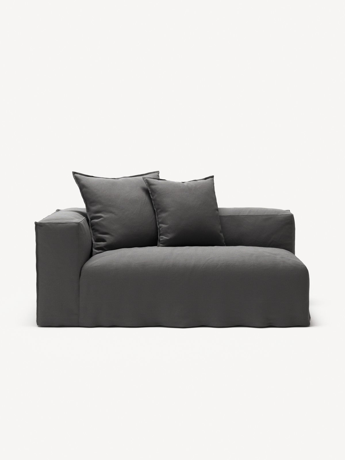 NOMAD - 2 Seat - Left - Brushed Cotton Dark Gray