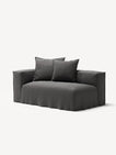 NOMAD - 2 Seat - Left - Brushed Cotton Dark Gray
