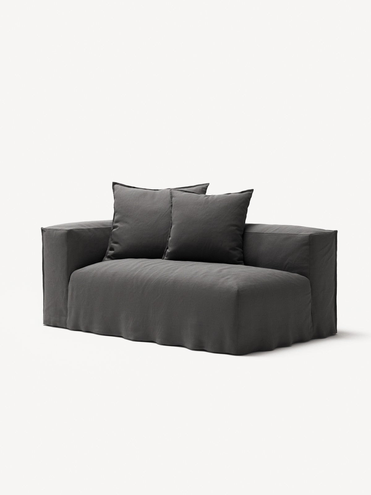 NOMAD - 2 Seat - Left - Brushed Cotton Dark Gray