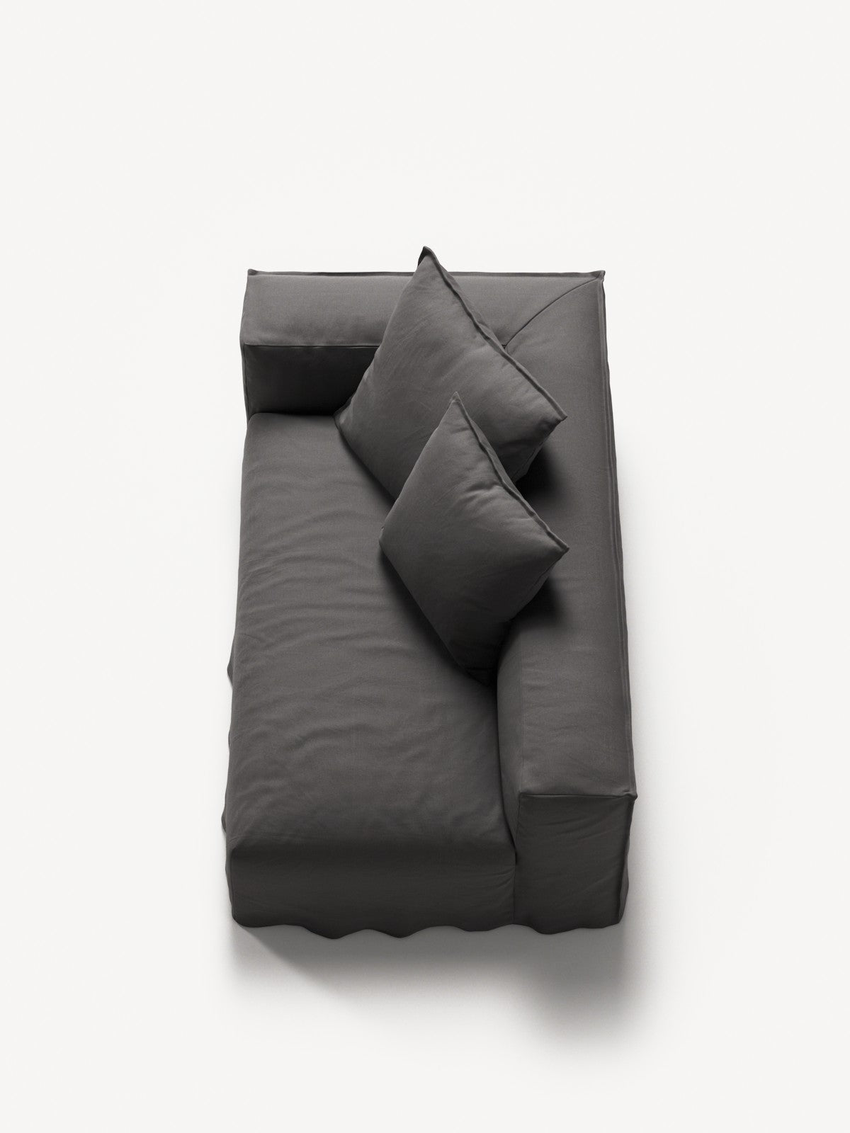 NOMAD - 2 Seat - Left - Brushed Cotton Dark Gray