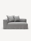 NOMAD - 2 Seat - Left - Brushed Cotton Light Gray