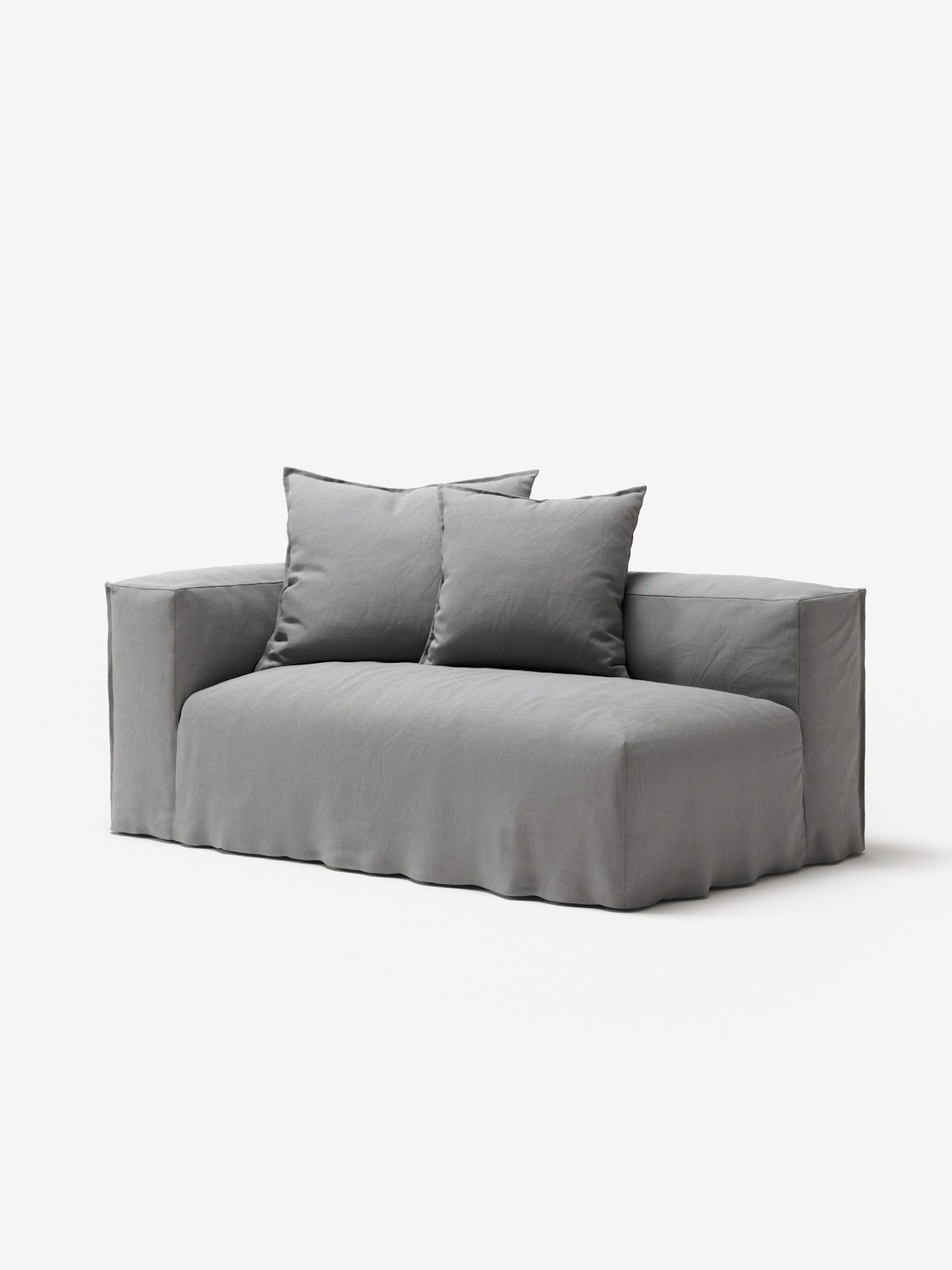 NOMAD - 2 Seat - Left - Brushed Cotton Light Gray