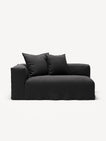 NOMAD - 2 Seat - Left - Pure Linen Dark Charcoal