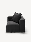 NOMAD - 2 Seat - Left - Pure Linen Dark Charcoal