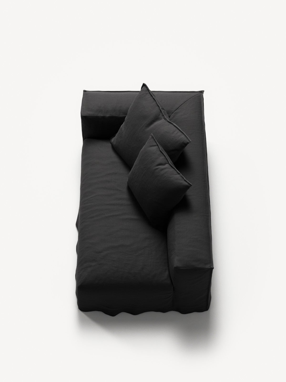 NOMAD - 2 Seat - Left - Pure Linen Dark Charcoal