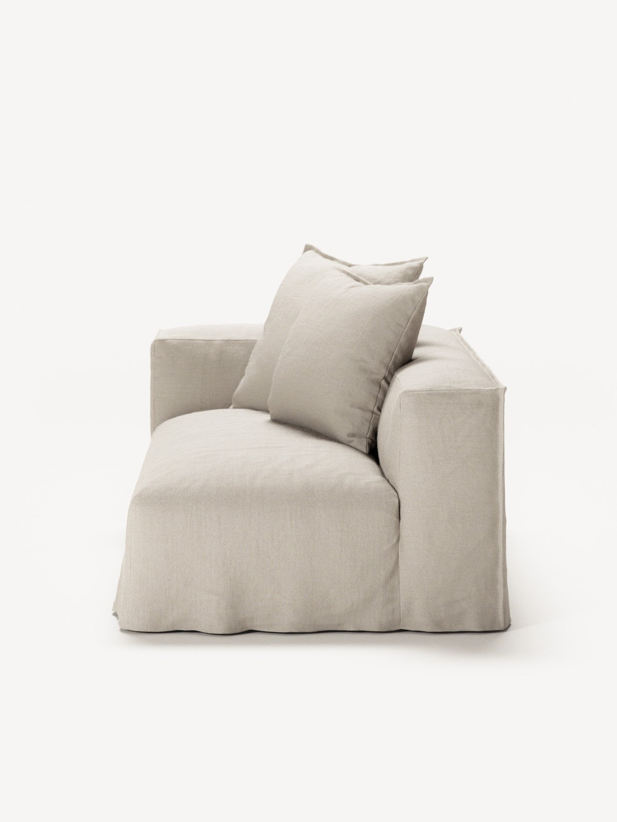 NOMAD - 2 Seat - Left - Pure Linen Off-White