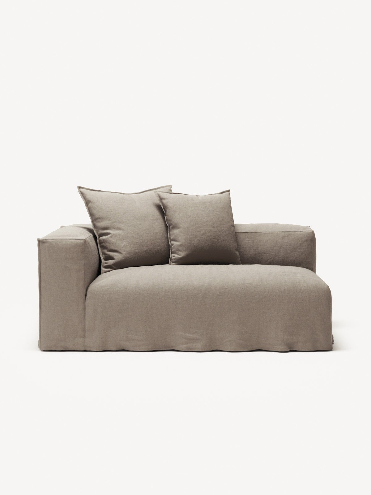 NOMAD - 2 Seat - Left - Pure Linen Pale Gray