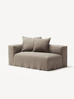 NOMAD - 2 Seat - Left - Pure Linen Pale Gray