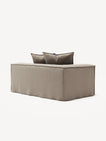 NOMAD - 2 Seat - Left - Pure Linen Pale Gray