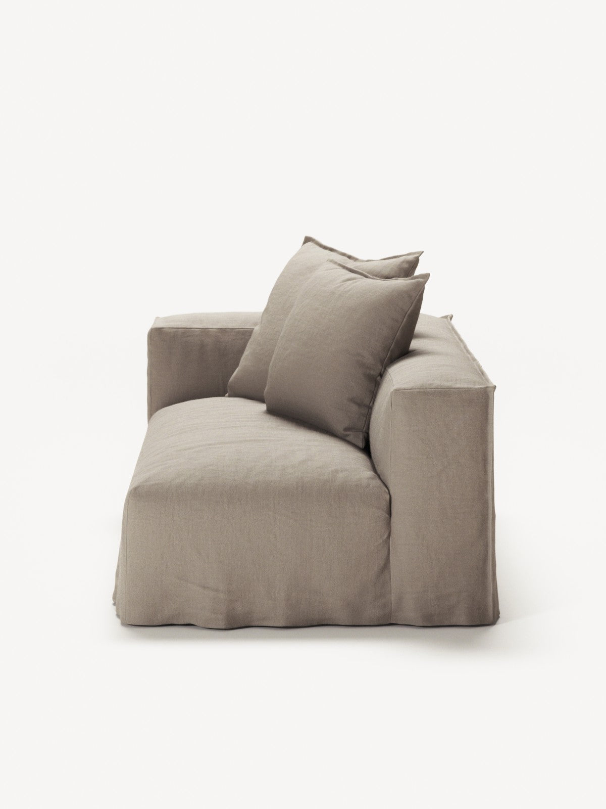 NOMAD - 2 Seat - Left - Pure Linen Pale Gray