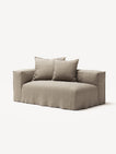 NOMAD - 2 Seat - Left - Pure Linen Sandy Beige