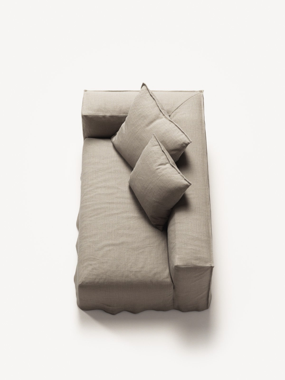 NOMAD - 2 Seat - Left - Pure Linen Sandy Beige