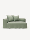 NOMAD - 2 Seat - Left - Pure Linen Vivid Green