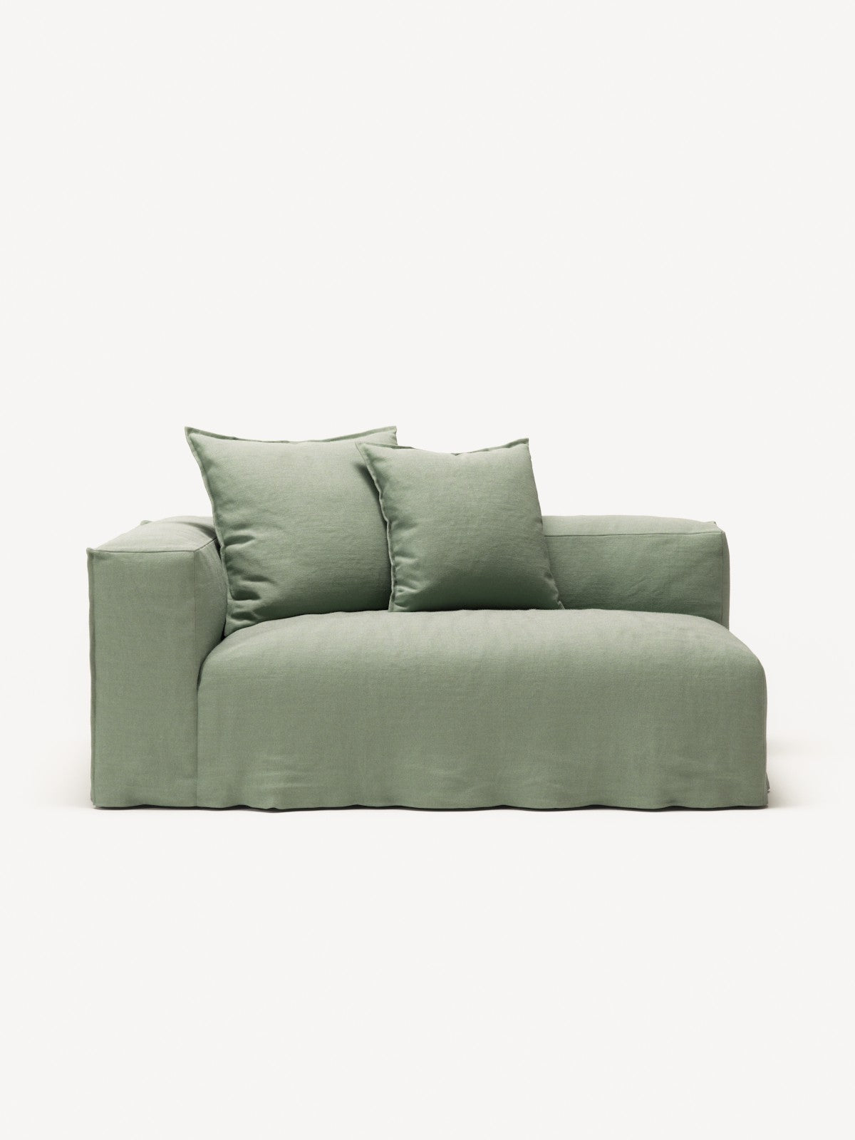 NOMAD - 2 Seat - Left - Pure Linen Vivid Green