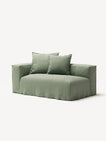NOMAD - 2 Seat - Left - Pure Linen Vivid Green