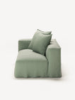 NOMAD - 2 Seat - Left - Pure Linen Vivid Green