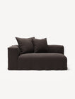 NOMAD - 2 Seat - Left - Pure Linen Truffle Brown