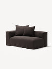 NOMAD - 2 Seat - Left - Pure Linen Truffle Brown