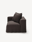 NOMAD - 2 Seat - Left - Pure Linen Truffle Brown