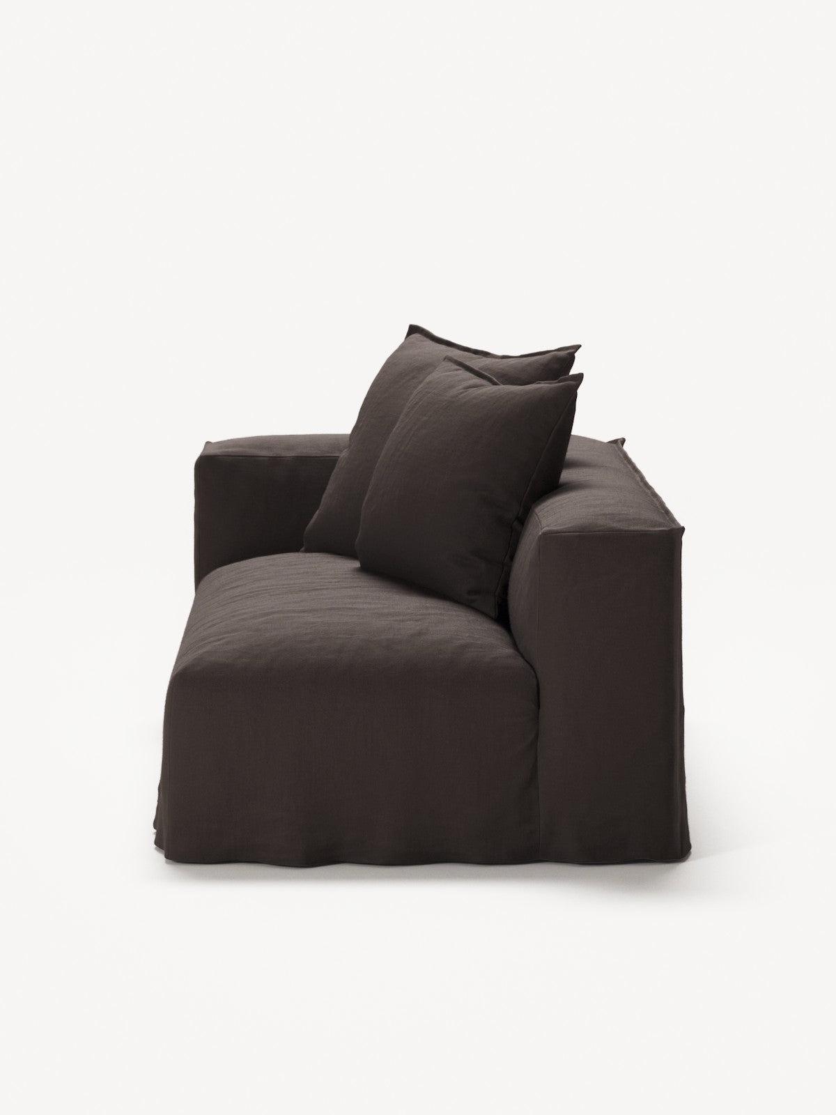 NOMAD - 2 Seat - Left - Pure Linen Truffle Brown