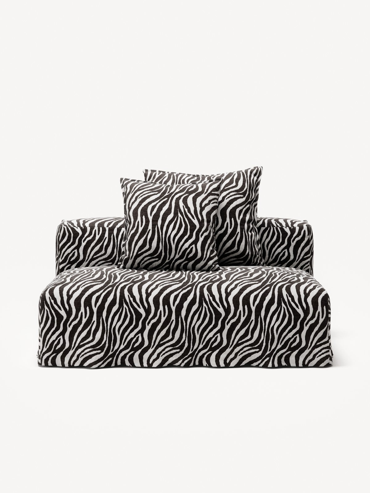 NOMAD - Seat - Chenille Jacquard Zebra Black White